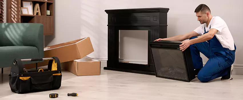 Old Rusted Metal Fireplace Repair And Replacement in Clarksburg, WV